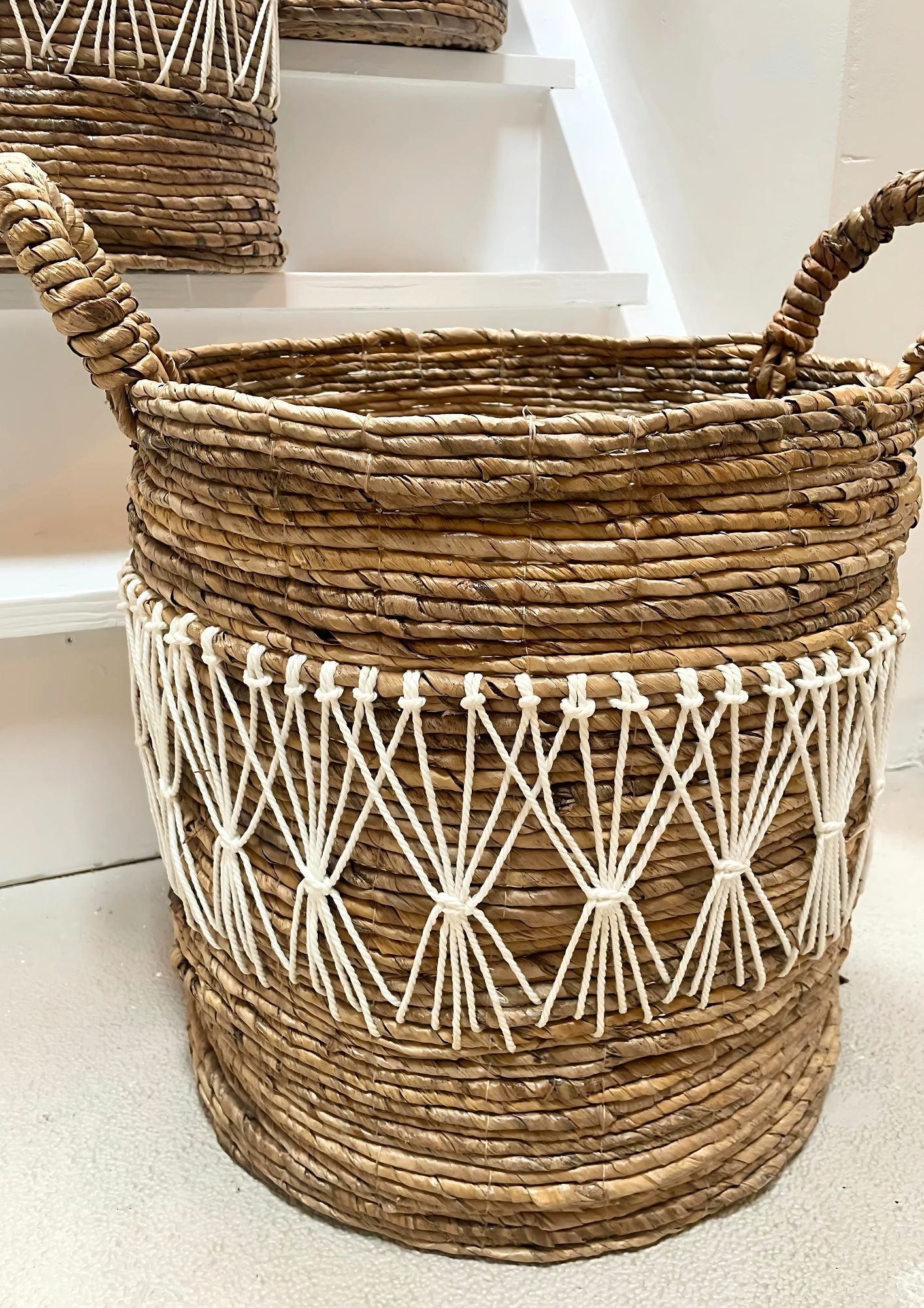 Opbergmanden - The Lovina Baskets – Set van 3 - Manden