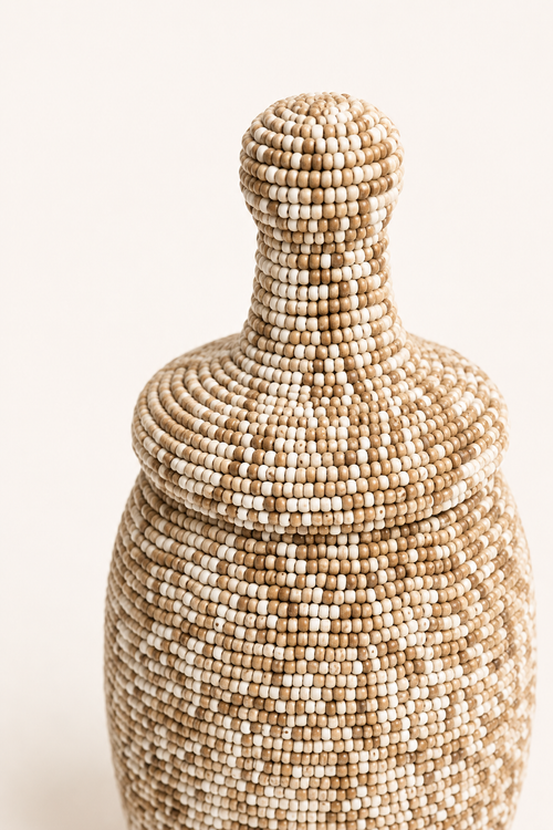 Kralenpot Gemeleerd – Maat L