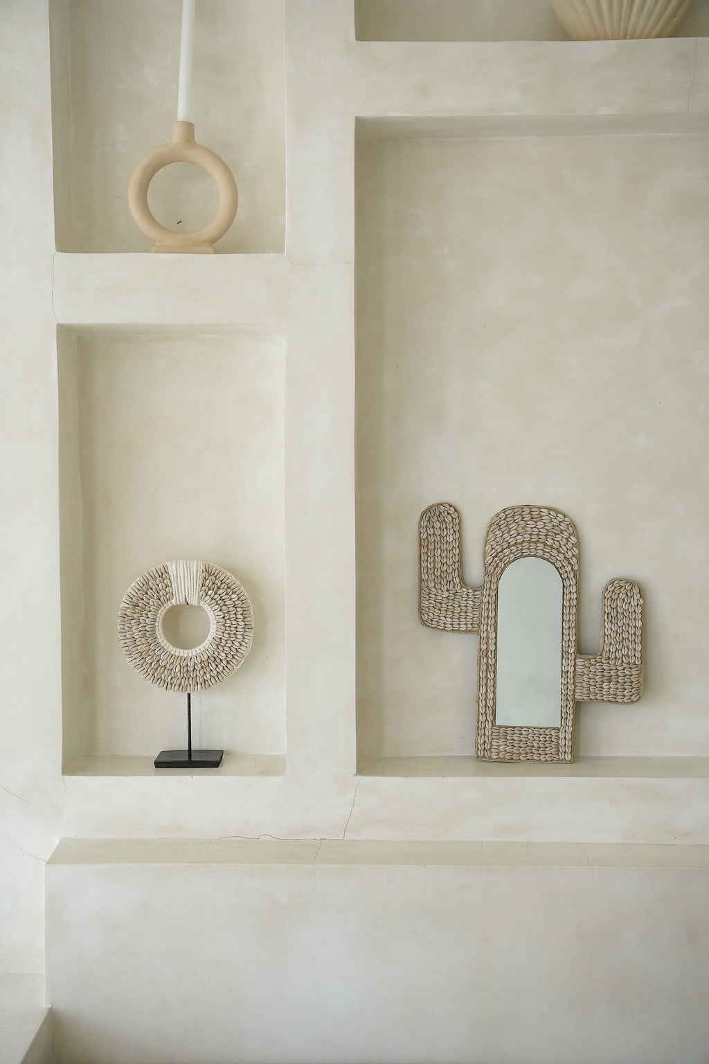 Cactus Spiegel met schelpen - The Sea Shell Cactus Mirror