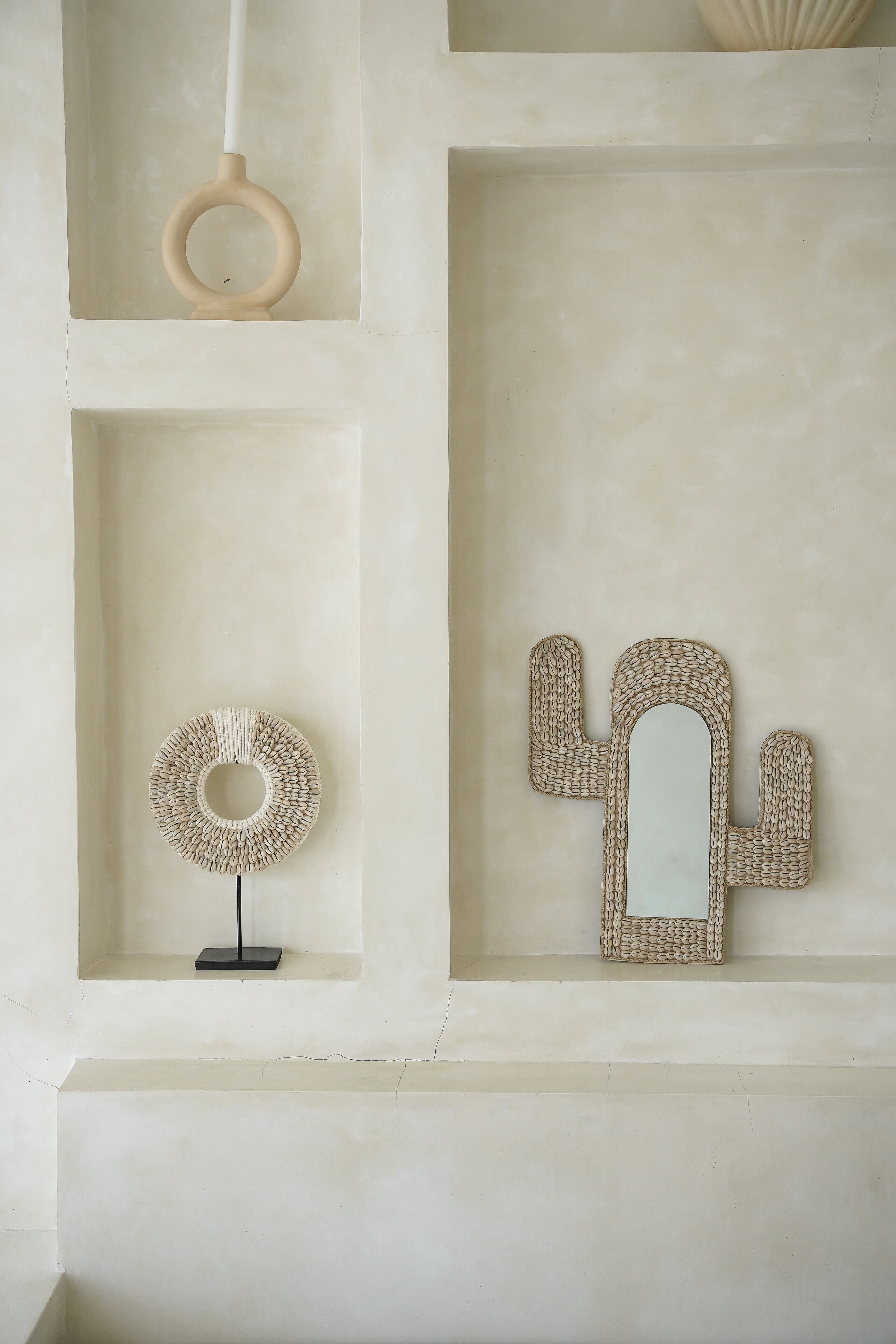 Cactus Spiegel met schelpen - The Sea Shell Cactus Mirror