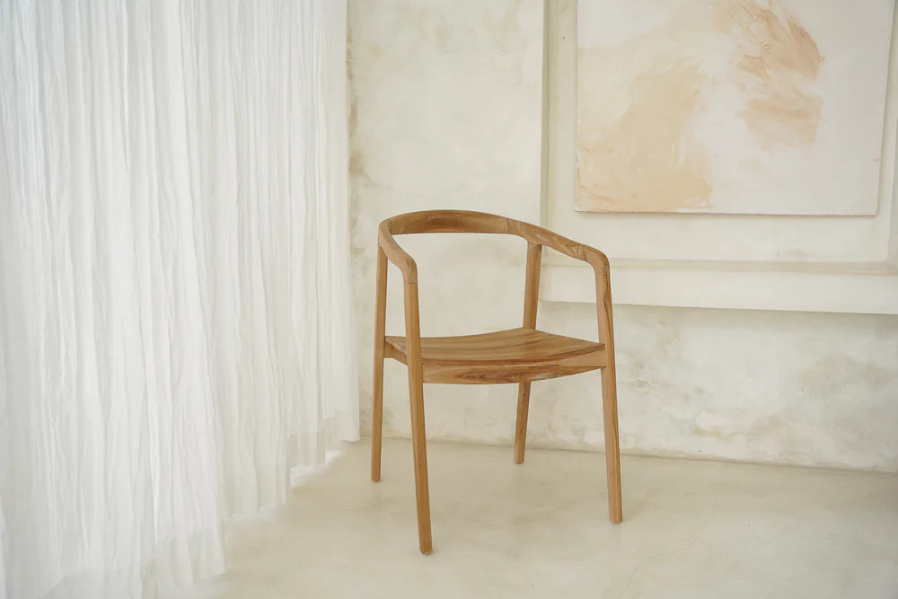 Set van 2 - The Classic Wooden Teak Chair - Hippie Monkey