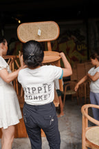 Set van 2 - The Classic Wooden Teak Chair - Hippie Monkey