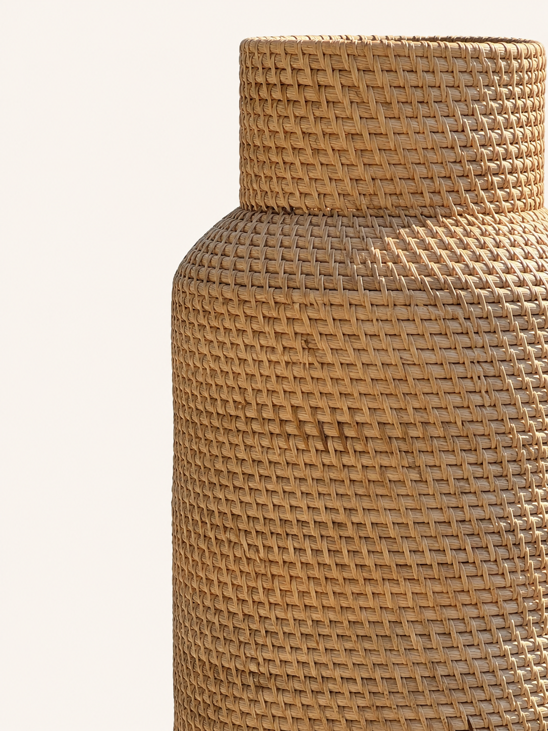 The Lombok - Wicker Vloervaas