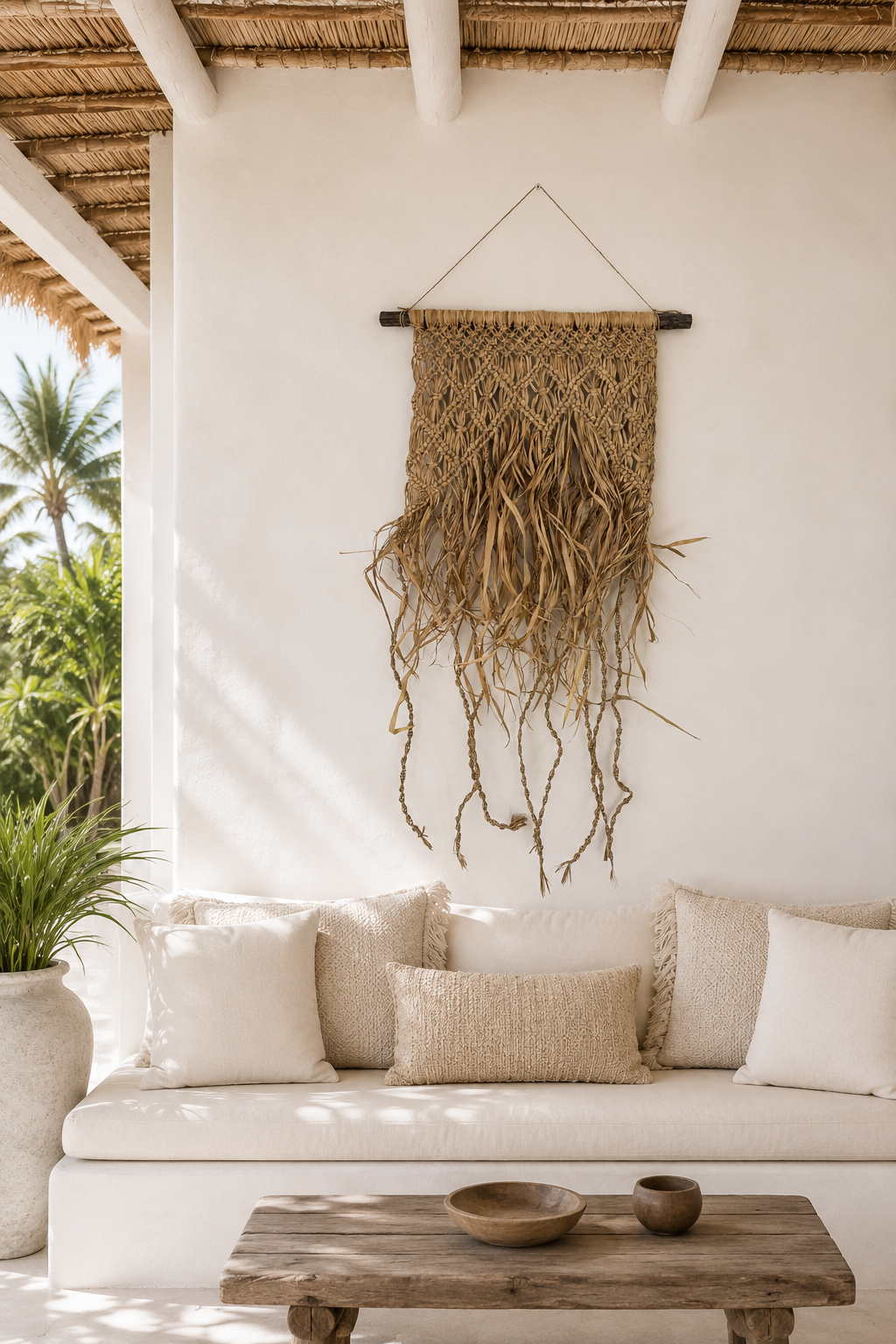 The Alang Zeegras Wanddecoratie| 60 x 120 cm