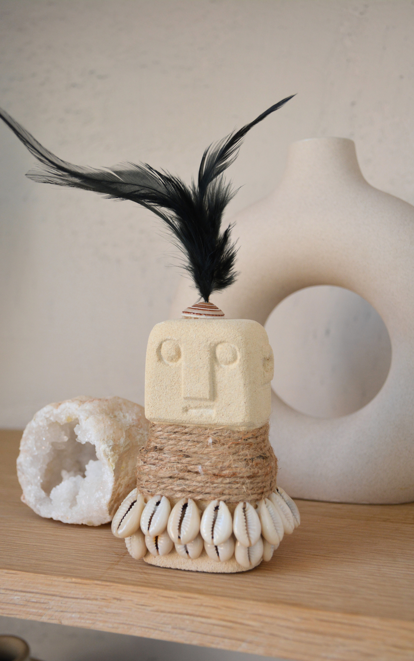 Beeldje van Steen - Boho Stone Men - No. 7