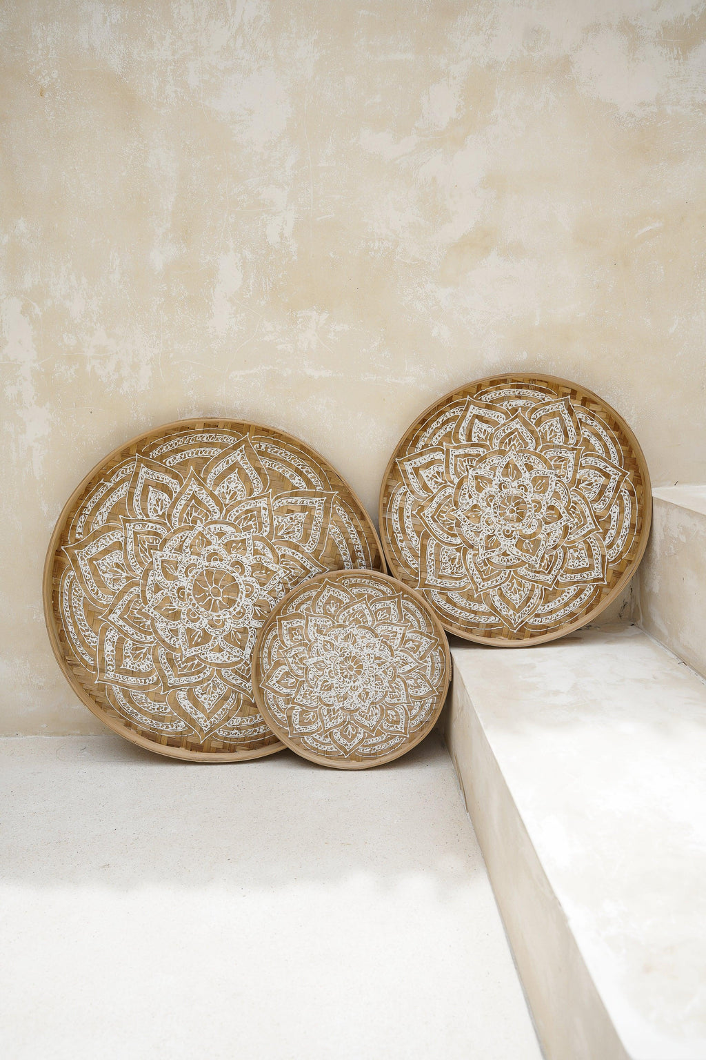 The Henna Mandala Wall Basket - L - Hippie Monkey - Bali Lifestyle Store