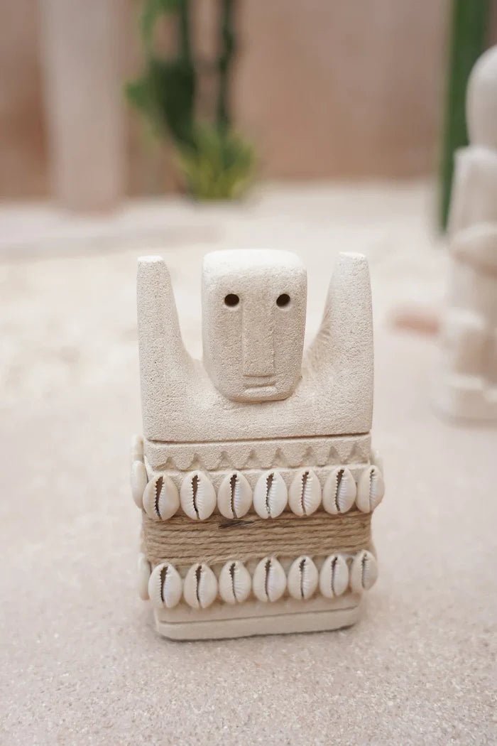 Beeldje van Steen - The Boho Stone Men – No. 8 - Hippie Monkey Store - Wholesale B2B Dropshipping