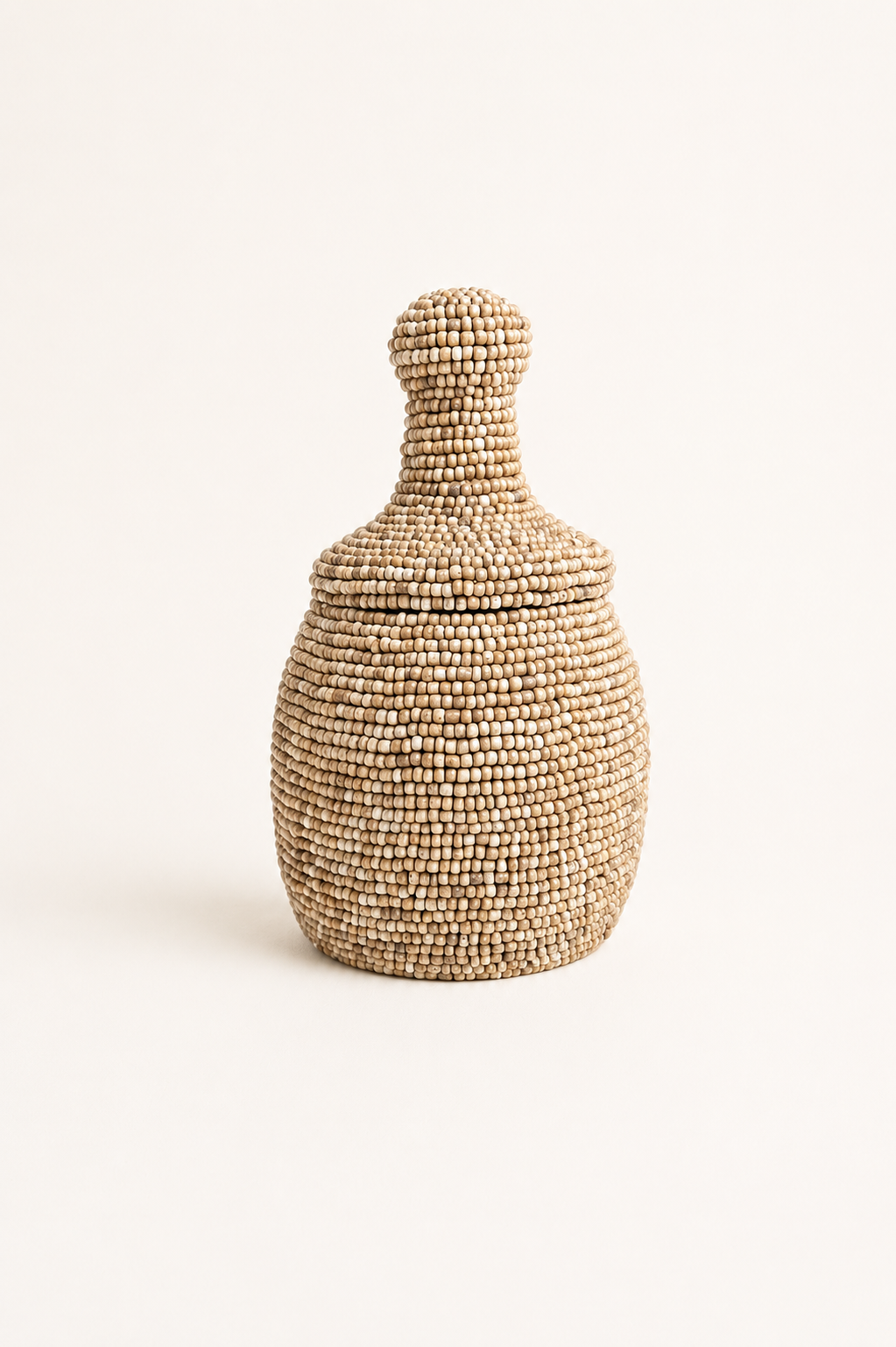 Kralenpot Naturel Bruin – M
