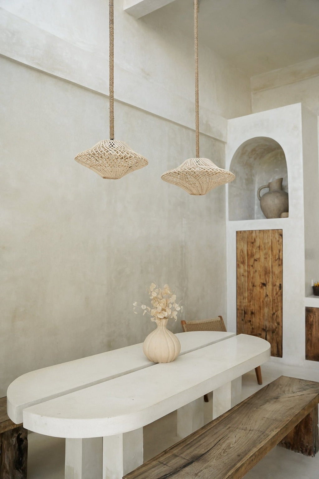 Rotan wandlamp - The Bulat Wall – M