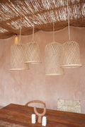 Bamboe lampen - The Buluh Pendant – Set van 4