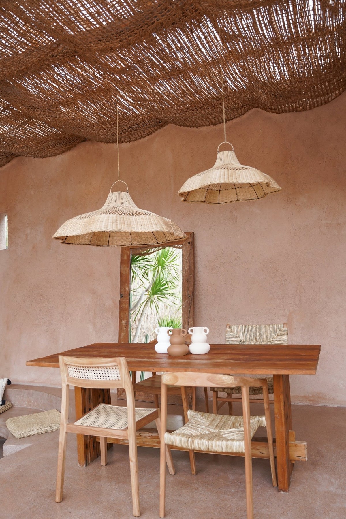 Set van 2 - The Classic Wooden Teak Chair - Hippie Monkey