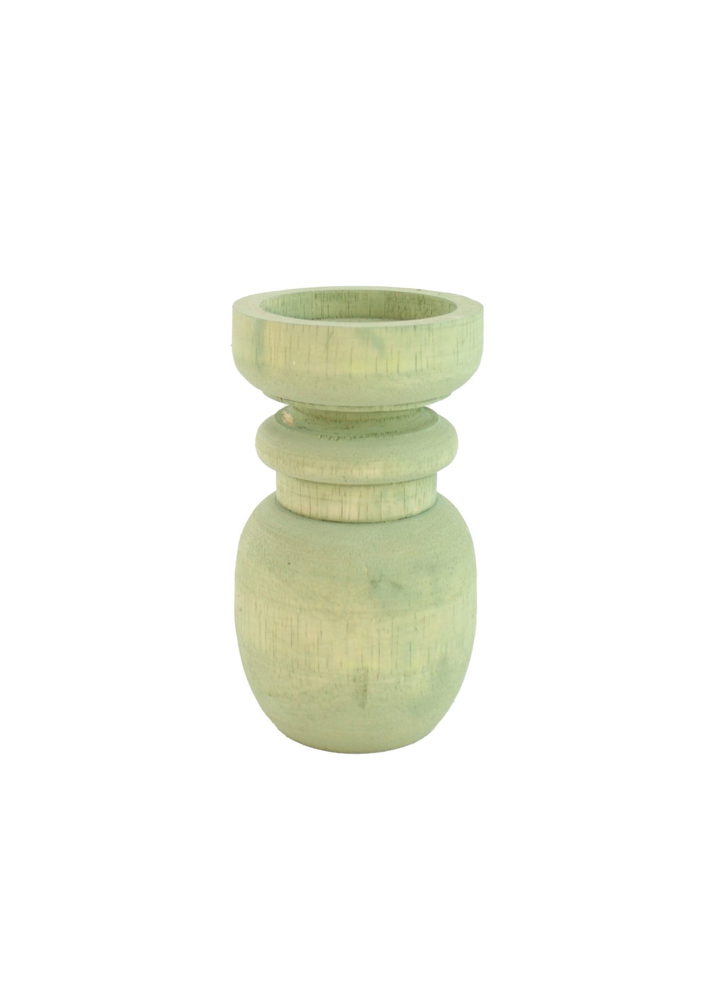 Houten Kaarshouder Groen - The Hijau – L