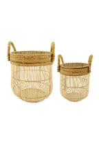 Gevlochten manden- The Laut Basket – Set van 2