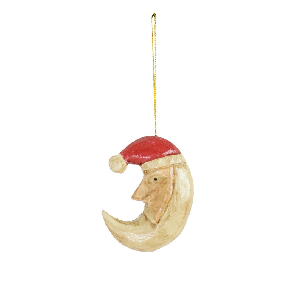 The Santa Moon Hanger – Kerstbal - Hippie Monkey