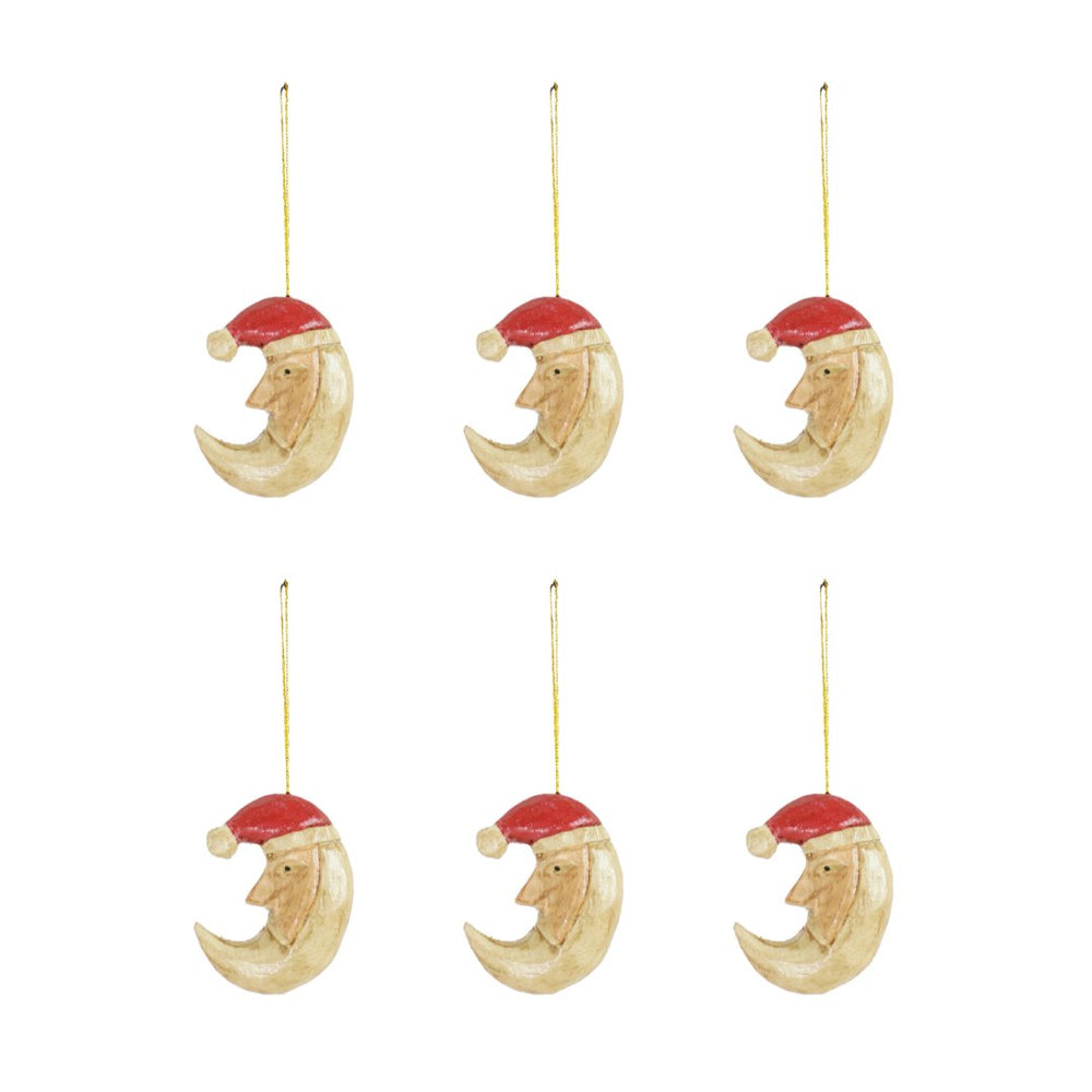 The Santa Moon Hanger – Kerstbal - Hippie Monkey