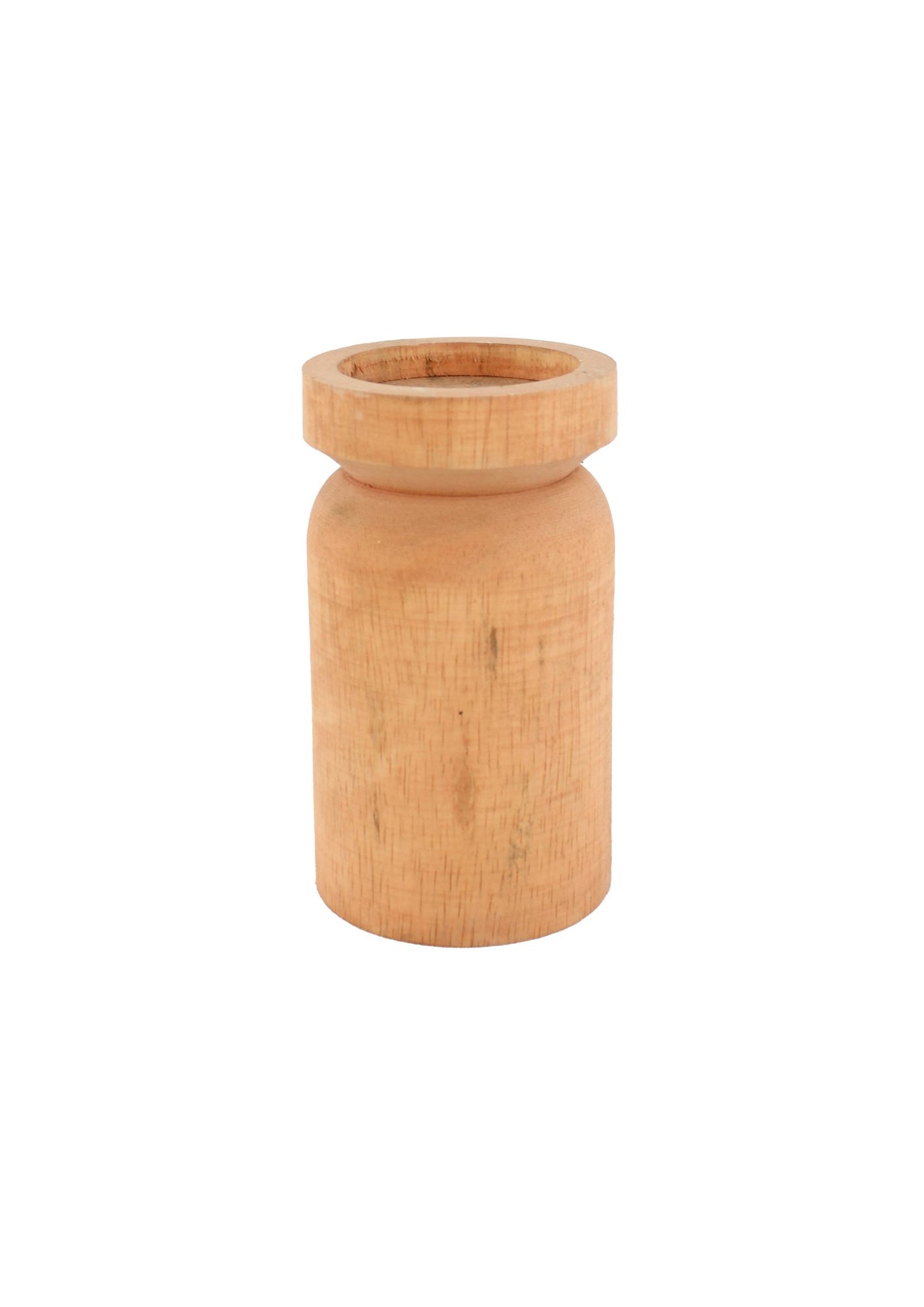 Houten Kaarshouder Oranje – L