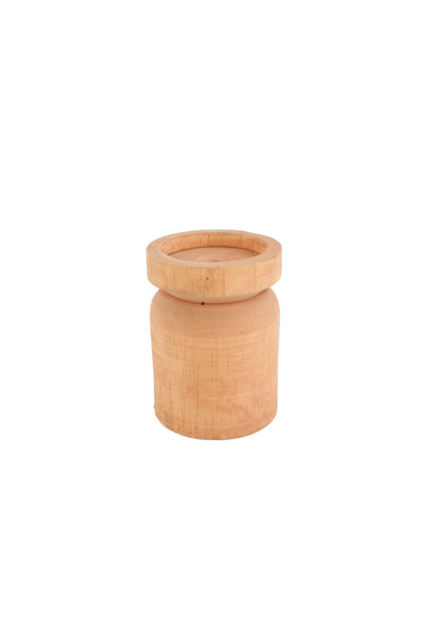 Houten Kaarshouder Oranje – S