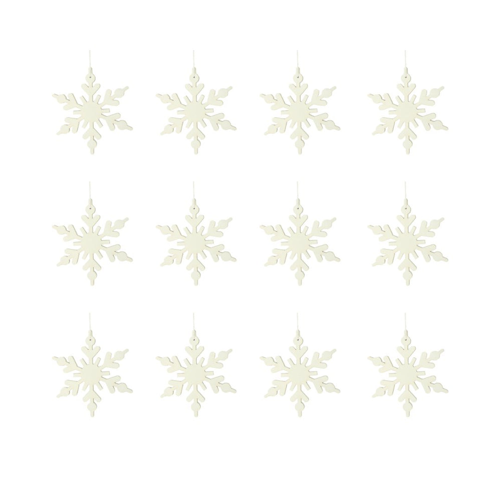The White Snow Flake – Christmas - Kerstbal - Hippie Monkey