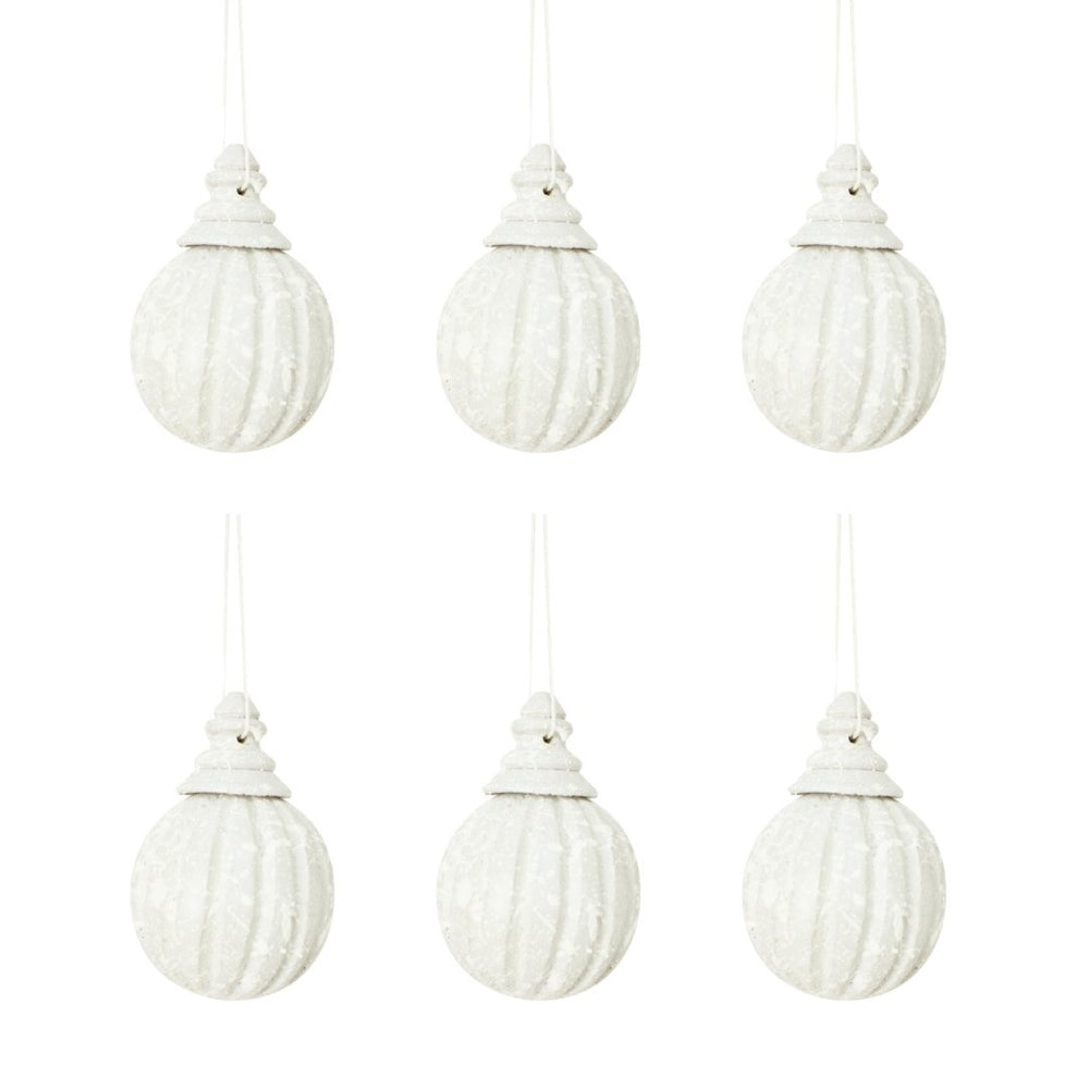The White Xmas Hanger – L - Kerstbal - Hippie Monkey