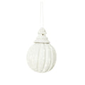 The White Xmas Hanger – M - Kerstbal - Hippie Monkey