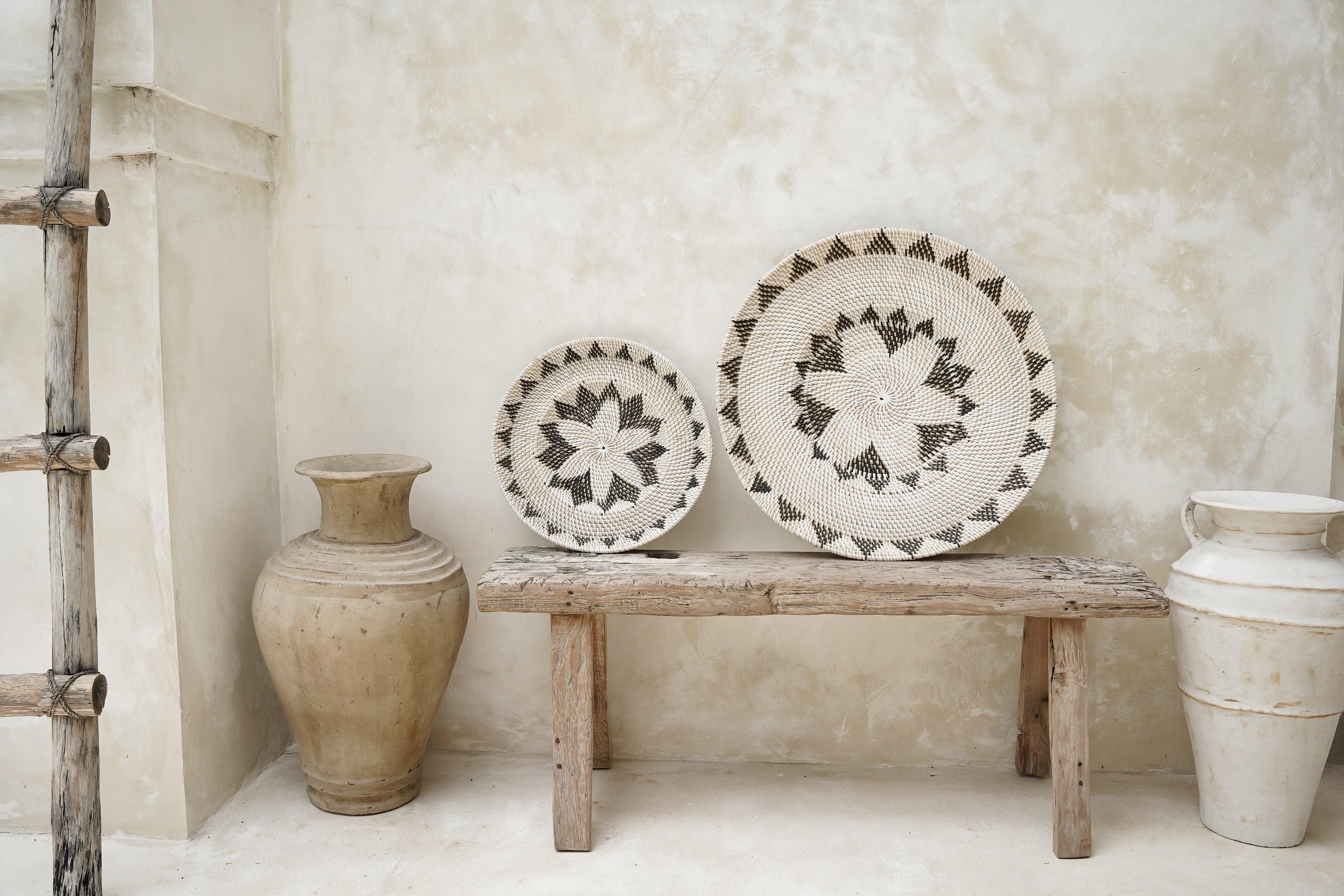 The Bali Original Wall Basket - White - L - Hippie Monkey - Bali Lifestyle Store