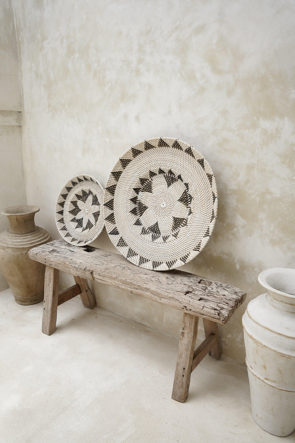The Bali Original Wall Basket - White - M - Hippie Monkey - Bali Lifestyle Store