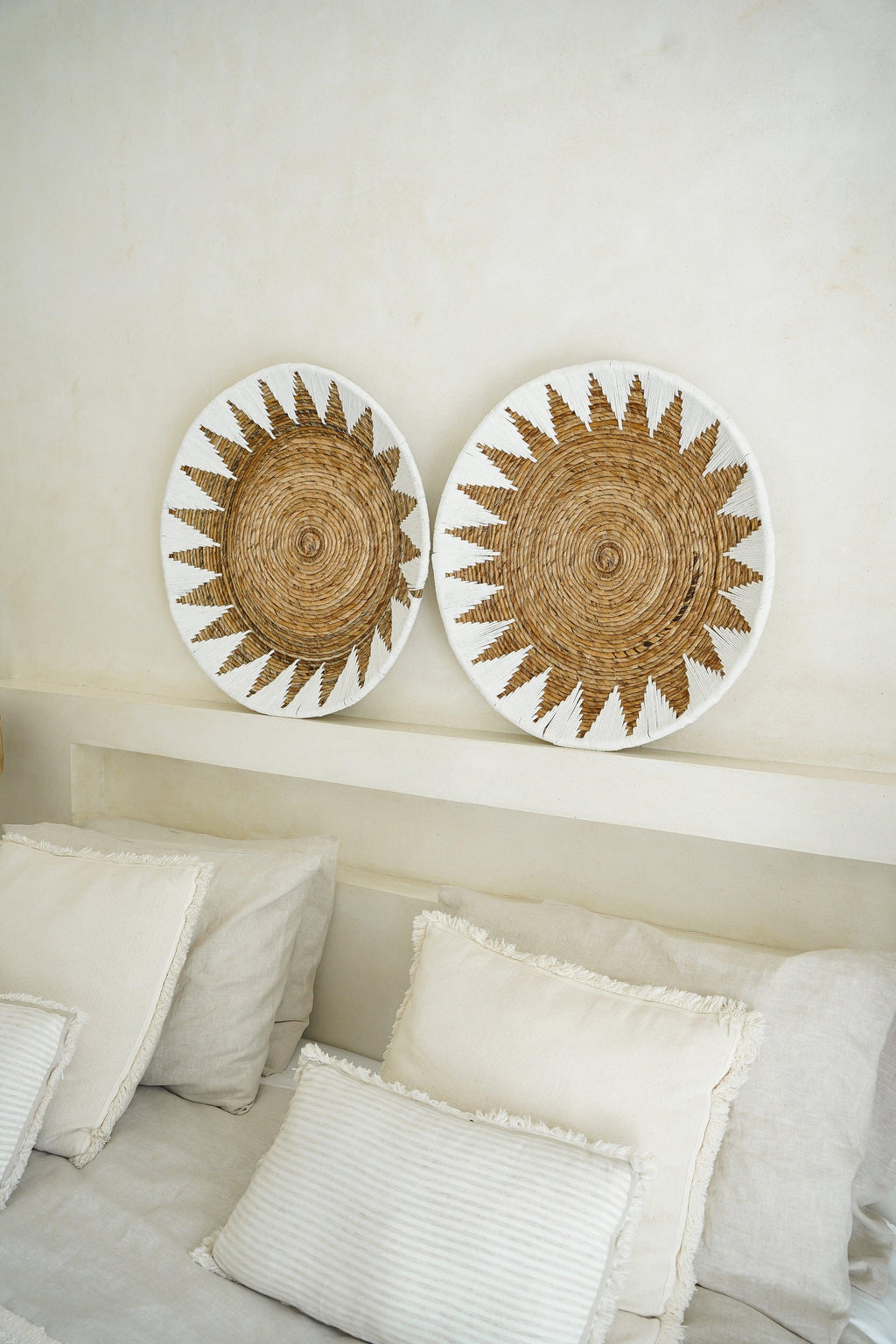 The Bamboo Star Plate - White - XL - Hippie Monkey - Bali Lifestyle Store
