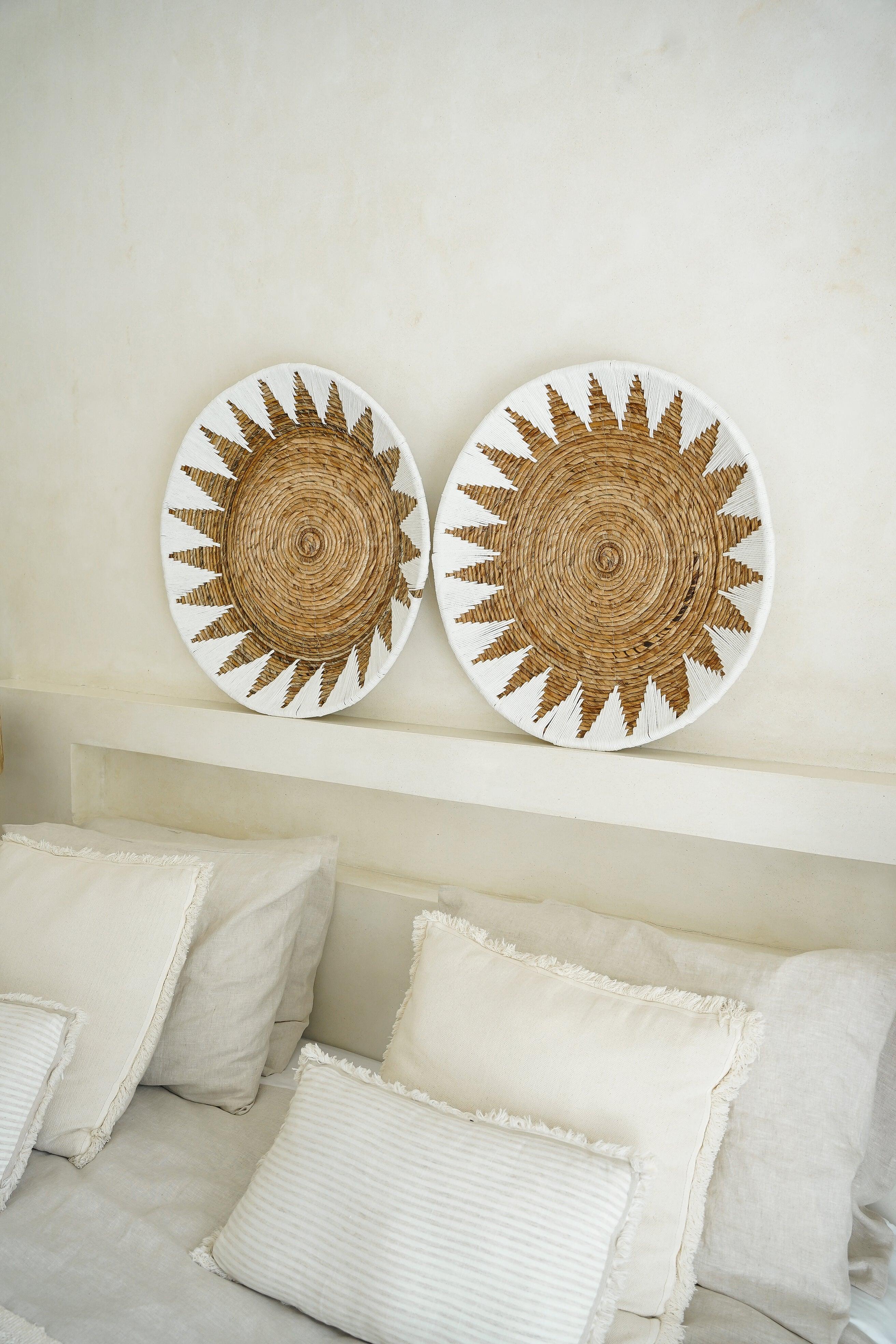 The Bamboo Star Plate - White - XL - Hippie Monkey - Bali Lifestyle Store