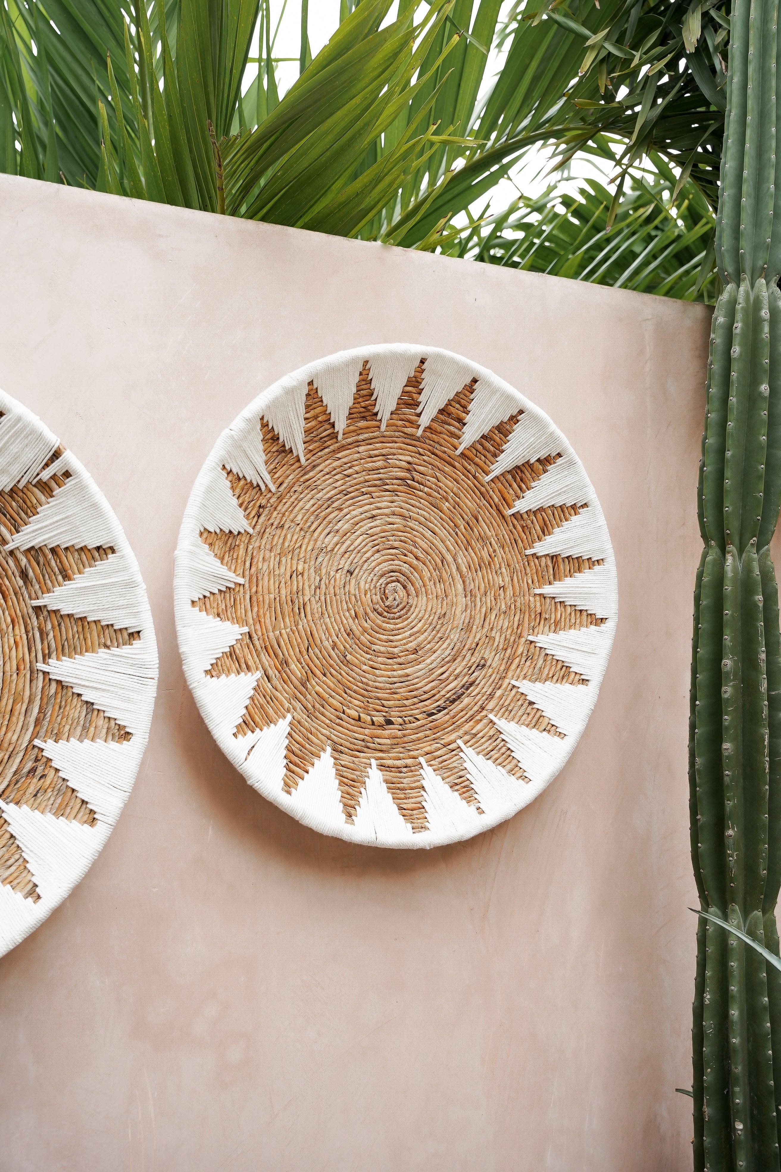 The Bamboo Star Plate - White - XL - Hippie Monkey - Bali Lifestyle Store