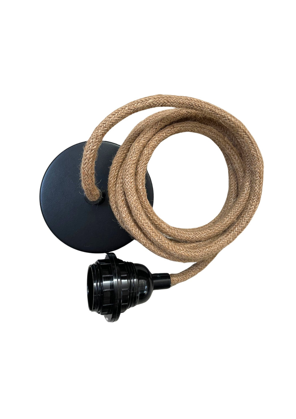 Electric Cable Lamp Cord - Natural Black - Hippie Monkey - Hippie Monkey - Wholesale B2B Dropshipping