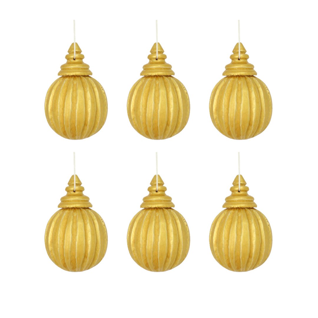 The Gold Xmas Hanger – M – Set of 6 - Hippie Monkey - Hippie Monkey - Wholesale B2B Dropshipping