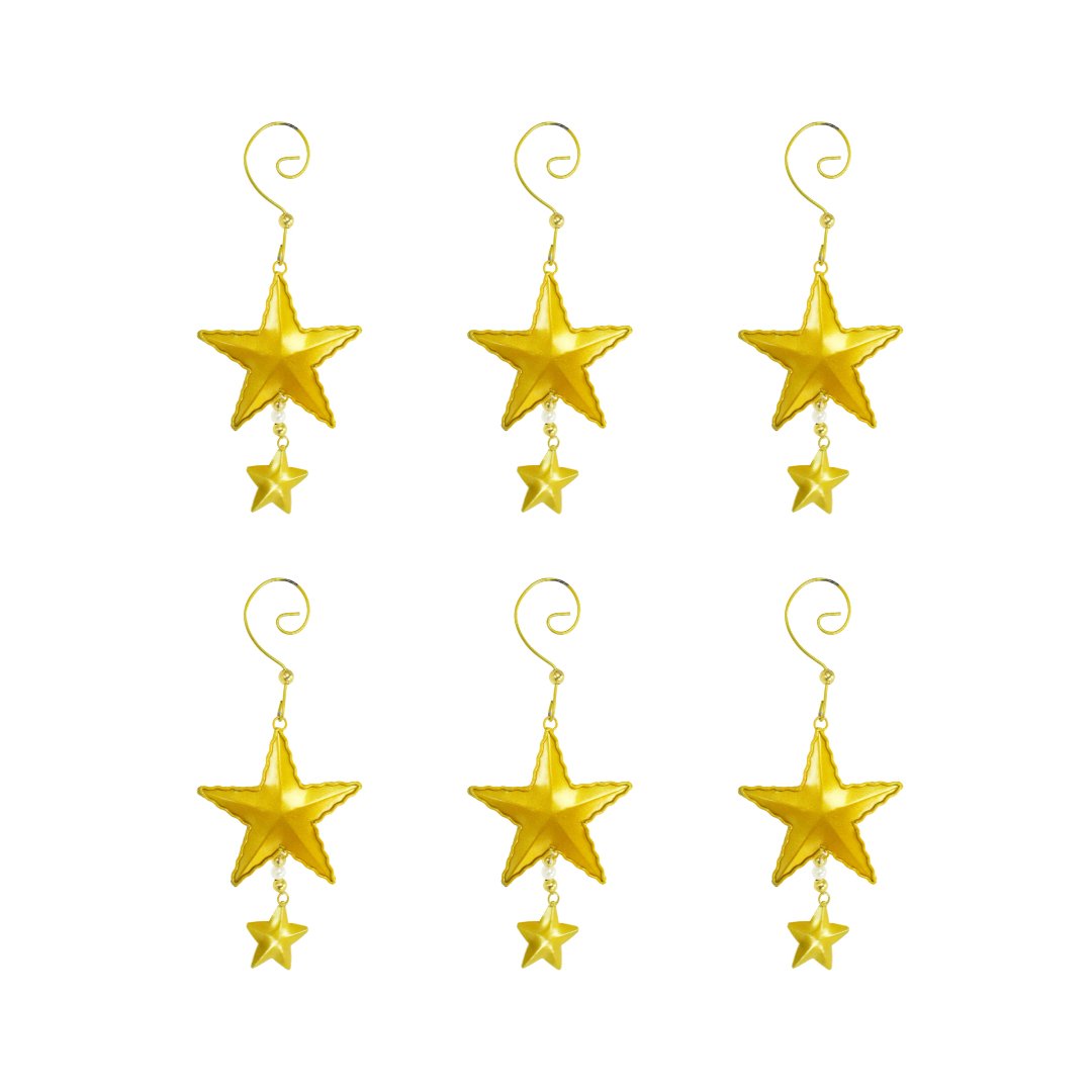 The Golden Star – Set of 6 - Hippie Monkey - Hippie Monkey - Wholesale B2B Dropshipping