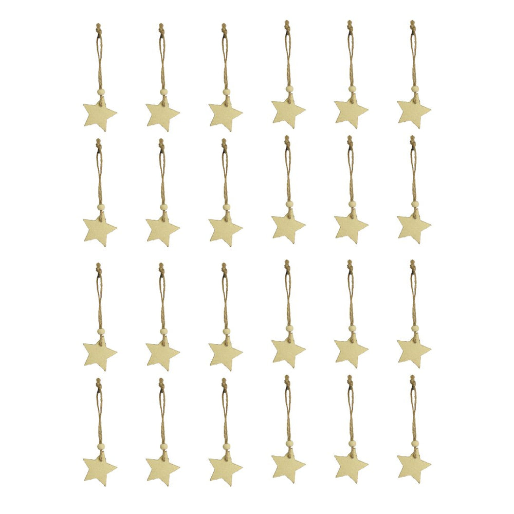 The Golden Star Tree Hanger – Set of 24 - Hippie Monkey - Hippie Monkey - Wholesale B2B Dropshipping