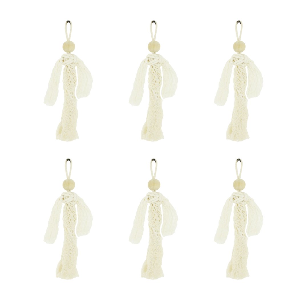 The Macrame Angel – Set of 6 - Hippie Monkey - Hippie Monkey - Wholesale B2B Dropshipping