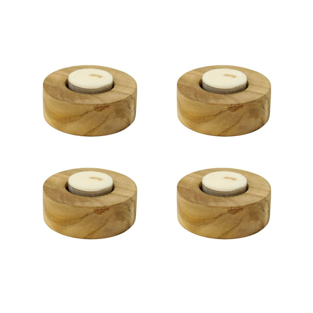 The Teak Candle Holder – Set of 4 - Hippie Monkey - Hippie Monkey - Wholesale B2B Dropshipping