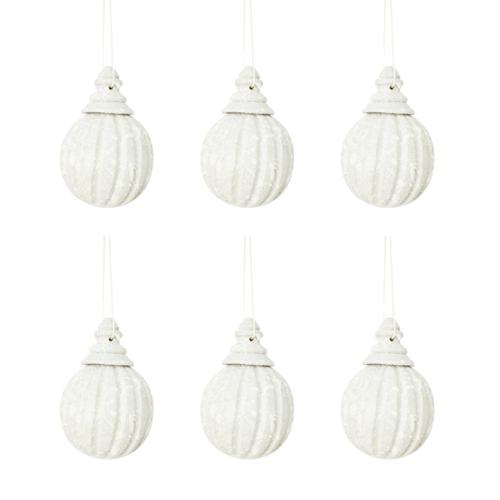 The White Xmas Hanger – L – Set of 6 - Hippie Monkey - Hippie Monkey - Wholesale B2B Dropshipping