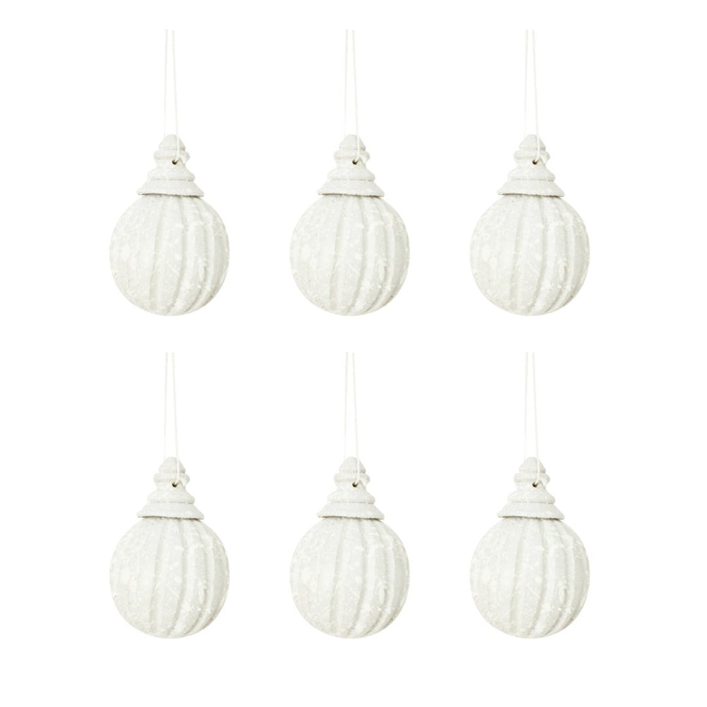 The White Xmas Hanger – M – Set of 6 - Hippie Monkey - Hippie Monkey - Wholesale B2B Dropshipping
